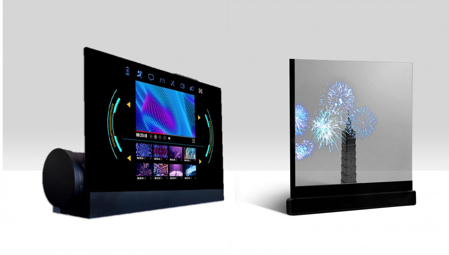 可卷式、折迭性、高透明